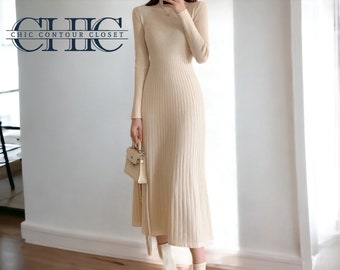 Long Sleeves Fitted Dress | Fashionable Partywear Clothing | Women's Apparel