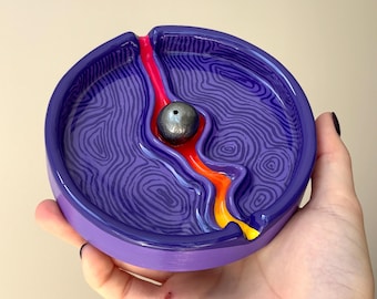 CURRENTS Handmade Incense Holder, Aesthetic Ashtray, Uniqe Gift