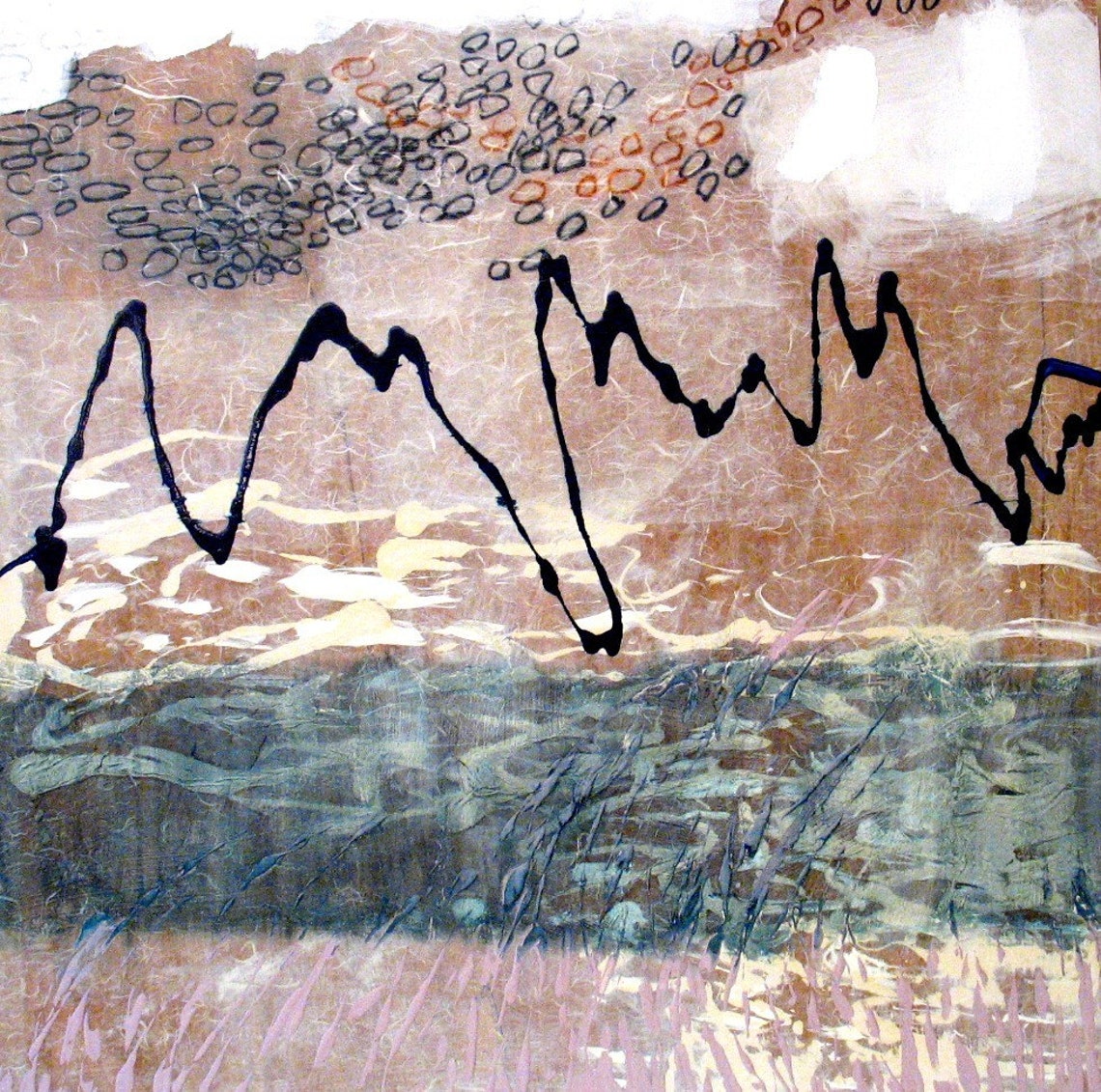 Original Painting Large Abstract Mixed Media Art by Aisyah Ang Etsy