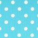 Premier Prints Polka Dot Girly Blue White Twill Home Decorating Fabric By The Yard