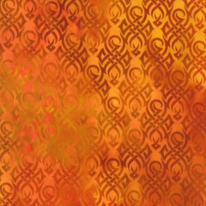 Emerald Reign Orange Fire Dragon Flames In The Beginning Cotton Fabric By The Yard