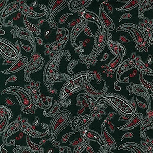 Robert Kaufman Bandana Paisley Black Quilting Apparel Fabric By The Yard
