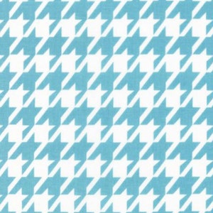 Blue Houndstooth Fabric Robert Kaufman Remix Water Blue Quilting By The Yard