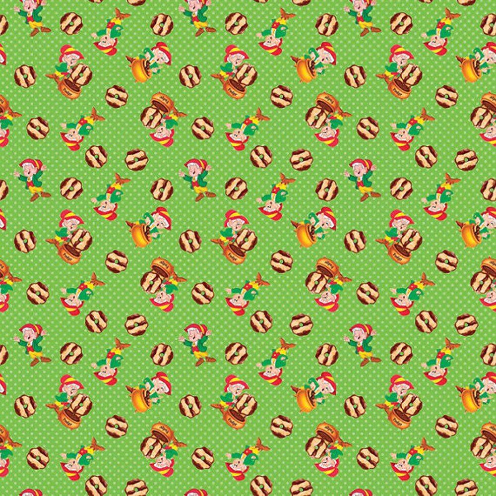 Springs Creative Keebler Elf With Fudge Striped Cookies Cotton Etsy