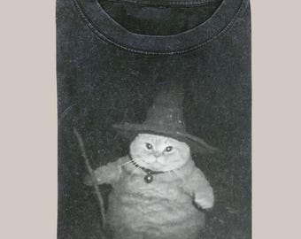 Wizard Cat Vintage Hoodie, Cat T-shirt, Meme Cringe Funny Dumb Sweatshirt, Unisex Movie, Gift for Fan,Gift For Women and Man Unisex Shirt