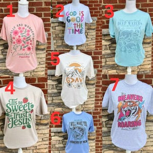 Summer Christian Tee Collection, Jesus Bible Verse Shirt, Faith Apparel Gift, Jesus Apparel