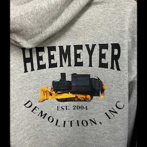 Heemeyer Demolition INC 2 Sided T-shirt, Antigovernment Sweatshirt Gift,  Legendary Marvin Heemeyer Tribute Bulldozer Hoodie
