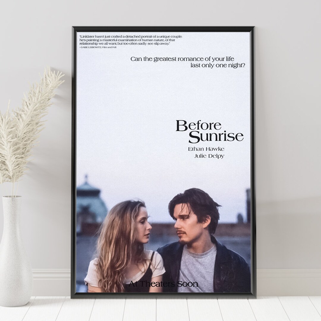Poster Film Before Sunrise – Édition 90s Papier 300g – Neuf