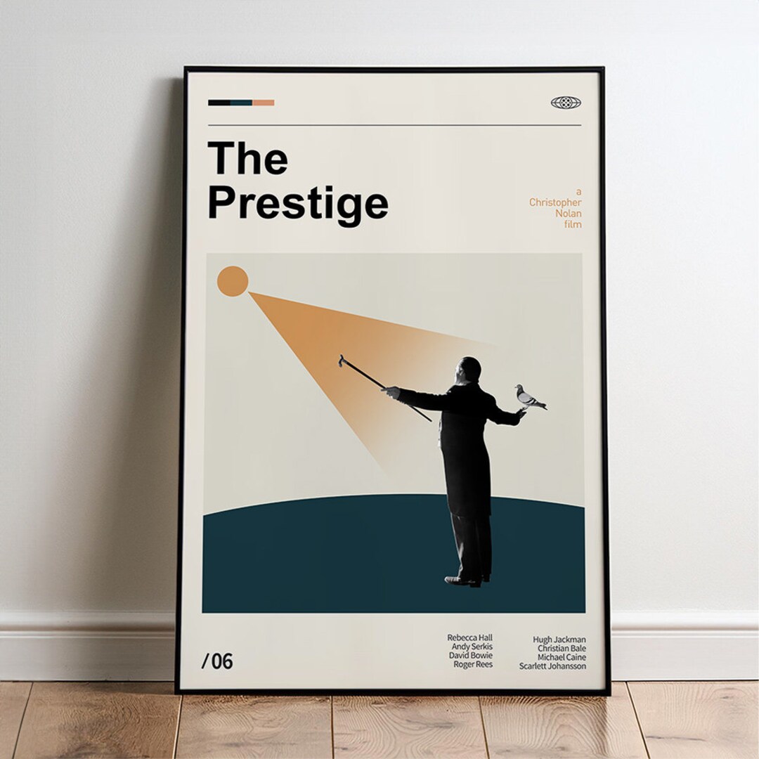 Affiche Film The Prestige - Années 2000 - Poster Classique - Neuf - 300g