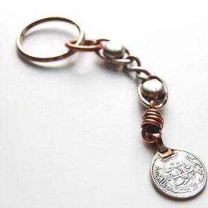 mixed metal keychain image 1