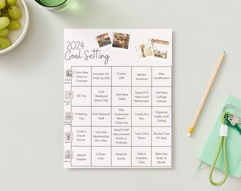 Vision Board doelen stellen: bingokaart