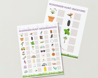 Speurtocht afdrukken - PreK, Kinder, Summer Bucket List-activiteit