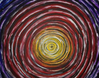 Eye think eye was possessed..-  acrylic abstract painting