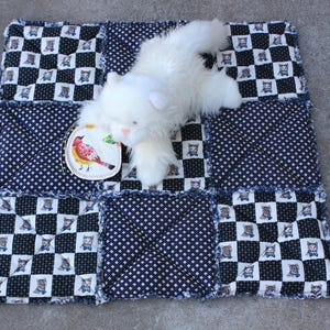 Cat Blanket, Pet Bedding, Cat Quilt, Quilts for Cats, Cat Mat, Catnip Pad, Washable Cat Mat, Fabric Pet Bedding, Travel Blanket