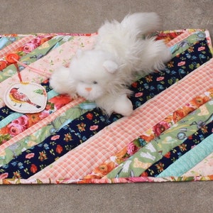 Cat Bedding, Cat Mat, Handmade Cat Bed, Washable Cat Bedding, Travel Pet Mat, Small Dog Bed, Kennel Pet Mat, Pet Bedding, Catnip Toys image 1