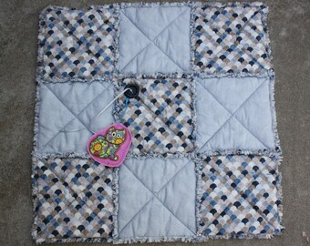 Dark Gray Blanket, Cat or Dog Bedding, Pet Quilt, Travel Pet Mat