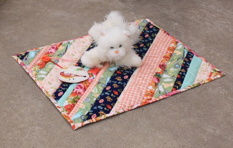 Cat Bedding, Cat Mat, Handmade Cat Bed, Washable Cat Bedding, Travel Pet Mat, Small Dog Bed, Kennel Pet Mat, Pet Bedding, Catnip Toys image 4