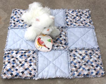 Dark Gray Blanket, Cat or Dog Bedding, Pet Quilt, Travel Pet Mat