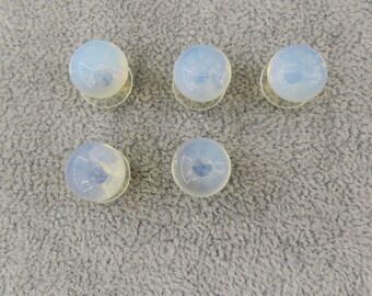 Handmade Moonstone Shoe Charms: Set of 5, Opalescent Clog Accessories