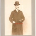 Vintage Victorian man bowler hat dapper gentleman photo antique