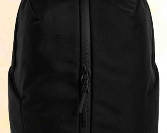 Black Water Resistant Nylon Fit Backpack