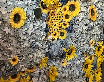 6 Fuß handgemachte Blumen Wand Hochzeit Backdrop Party Decor Fotografie