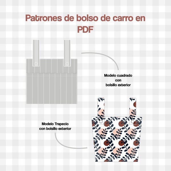 Kinderwagentaschen-Muster im PDF-Format, Umstandstaschen-Muster, einfaches Taschenmuster, Muster zum Selbermachen, Taschenmuster mit Anleitung
