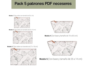 patron neceser pdf, patrones de bolsas de aseo, patron de bolso fácil de hacer, patrón para aprender a coser, patrones en pdf sencillos