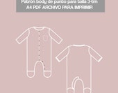 patrón pijama bebé, patrón baby romper bebé, patrón pdf infantil fácil, patrón fácil costura, patrón para ropa de bebé, patron para imprimir