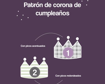 corona cumpleaños pdf, patron infantil corona, patron de corona fácil, patrón hacer una corona infantil, patrón de corona con instrucciones