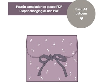 patrón cambiador de paseo para bebé pdf, patrón canastilla bebé, patrón fácil en PDF, patrón para hacerlo yo mismo,patrón para imprimir