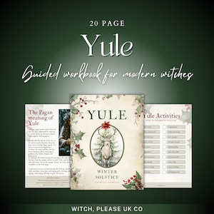 YULE guidebook | workbook beginner witch pagan new sabbat yuletide