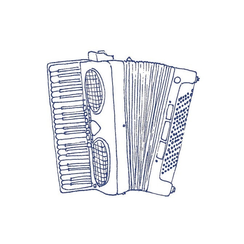 Accordion Illustration Note Card image 3