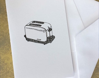 Toaster Illustration Note Card