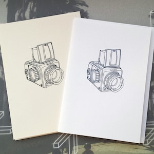 Carte de note d'illustration d'appareil photo (Hasselblad)
