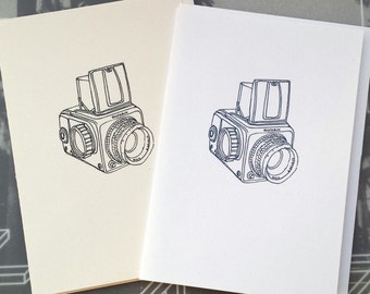 Camera (Hasselblad) Illustration Note Card