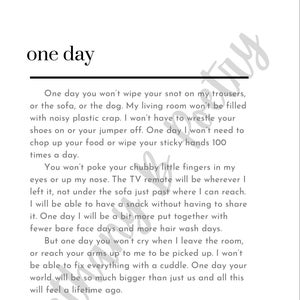 One day - poem