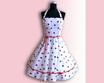 zum Anbeißen! 50er Jahre Kleid mit Erdbeeren! G...