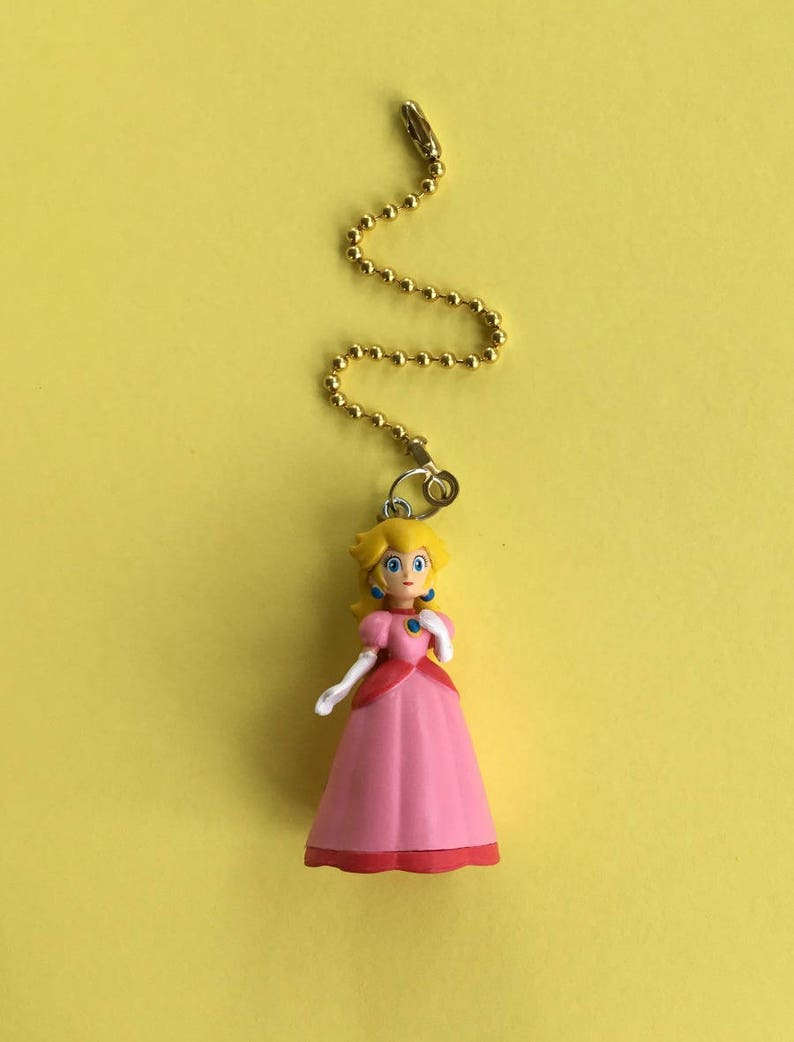 Super Mario Bros Princess Peach Ceiling Fan Light Pull Image 0