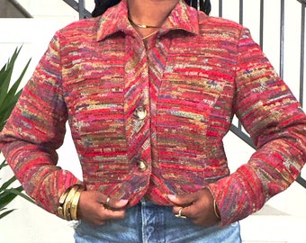 Vintage überarbeitete Navajo-inspirierte Jacke