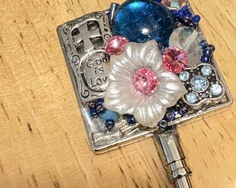 Handmade Purse Hook Hanger: Travel Dining Cafe Accessory, it’s one of a kind
