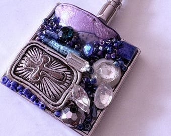 Handmade Purse Hook Hanger: Travel Dining Accessory, one of a kind gift