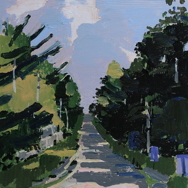 Original Forest Landscape Painting: Canadian Plein Air Art, 8x8