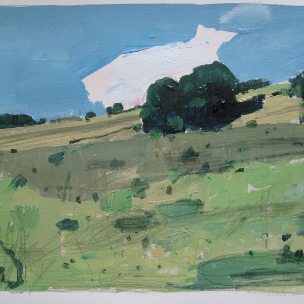 Remember, Original Landscape Painting on Paper, Stooshinoff