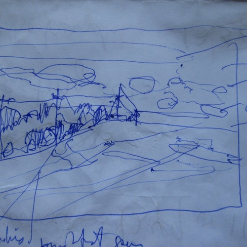 High Green, Original Landscape shops Painting on Paper, Stooshinoff