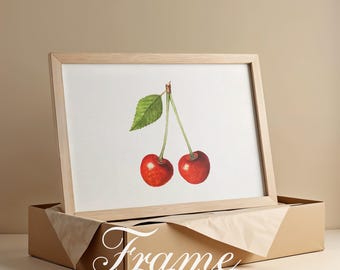 Horizontal Frame Mockup Close Up Detail Mockup Art Poster Mockup Wood Frame Elegant Aesthetic Landscape Mockup DIN A Photoshop Photopea Mock