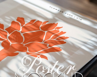 Vertical Poster Mockup Close Up Detail Mockup Minimal Interior Mockup Portret Horizontal Mock Up DIN A Ratio PSD Photoshop Photopea Template