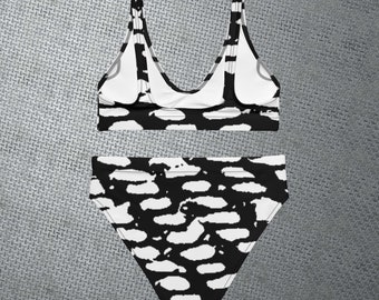 Recycled SWEATSUIT high-waisted bikini