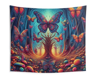 Butterfly Psychedelic Tapestry