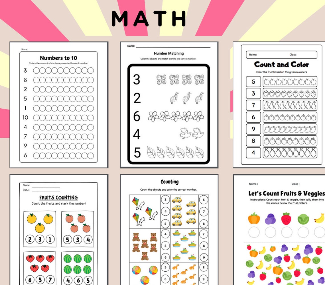 Pre-k Activities Pages | +300 Pages | Learning Bundle | for Kids ...